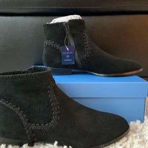 New Jack Rogers Black Gemma Suede Booties